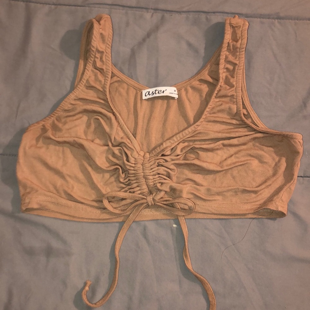 Tan crop top